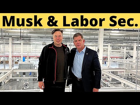 HOURS AGO! Elon Musk Gave US Labor Secretary Tour of Tesla Giga Texas