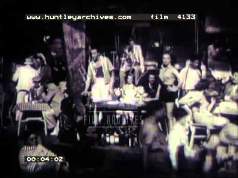 Woman in Cafe 1950's - Film 4133