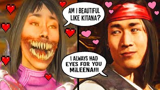 MK11 - MILEENA FLIRTY INTROS Vs All Male & Fem