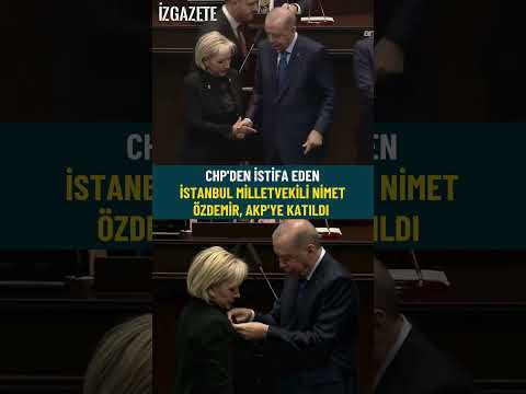 CHP'den istifa eden İstanbul Milletvekili Nimet Özdemir, AKP'ye katıldı  #chp #akp #nimetözdemir