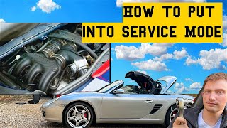 How To Put 987 Boxster into Service Mode! For Engine Access