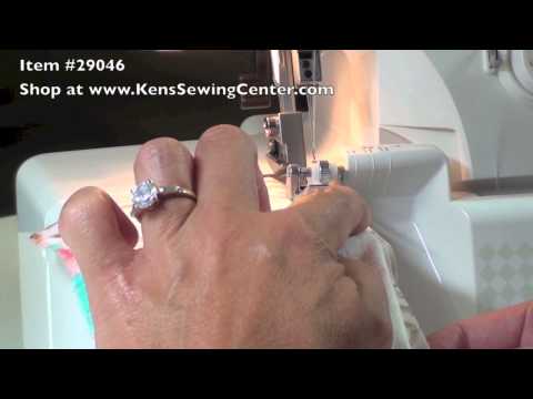 How to Use the Janome Serger Blind Stitch Foot