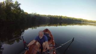 Rowing Footage Of a Chester Yawl with Sliding Seat Rowing Rig