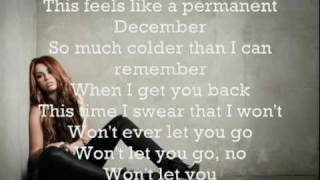 Permanent December - Miley Cyrus  +  Lyrics