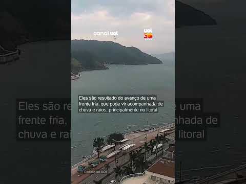 Vídeos mostram ventania de mais de 110 km/h em SP; Defesa Civil alerta para temporais