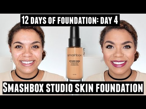 Smashbox Studio Skin Foundation Review (Oily Skin) 12 Days of Foundation Day 4 Video
