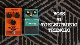 Video thumbnail for TC Electronic Choka vs Boss TR2 Tremolo Pedal Comparison by Music Bliss Malaysia