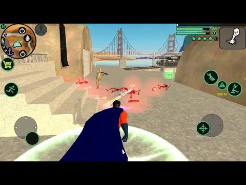 ► Robot vs Flying Skull Vegas Hero Vice Town | Funny Moments | Vegas Crime Simulator