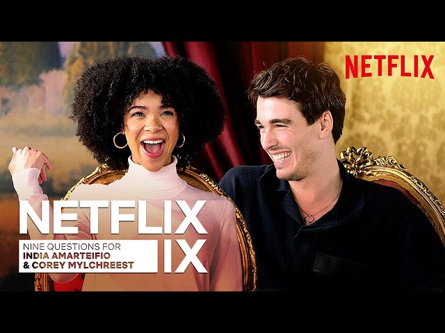 The India Amarteifio and Corey Mylchreest Queen Charlotte Interview | Netflix IX