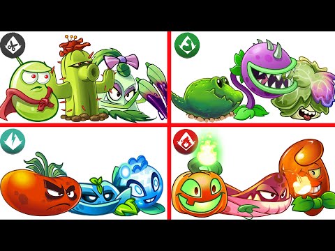 PvZ 2 4 Super Team Plants Vs Team Zombies Part 55 - Team So OP !!!