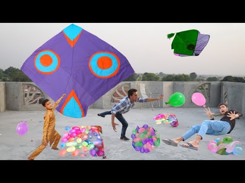 Kite Flying Challenge With Village People & Balloon Challenge