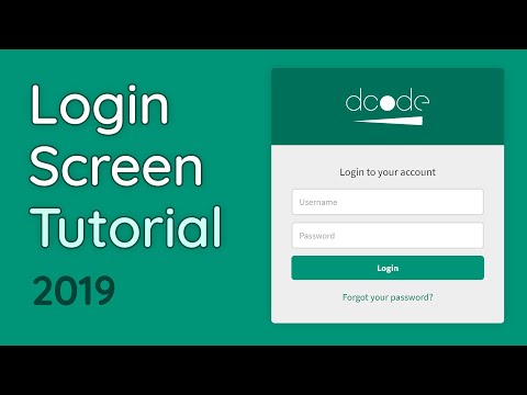 How to Create a Responsive MODERN Login Form 2019 HTML CSS Tutorial Web Design UX