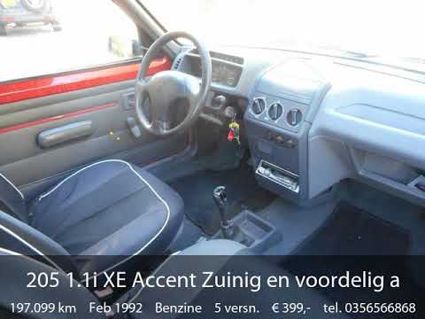 Peugeot 205 1.1i XE Accent Zuinig en voordelig autorijden