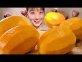 ASMR Mango 3kg Mukbang Eating Sounds English Subtitles