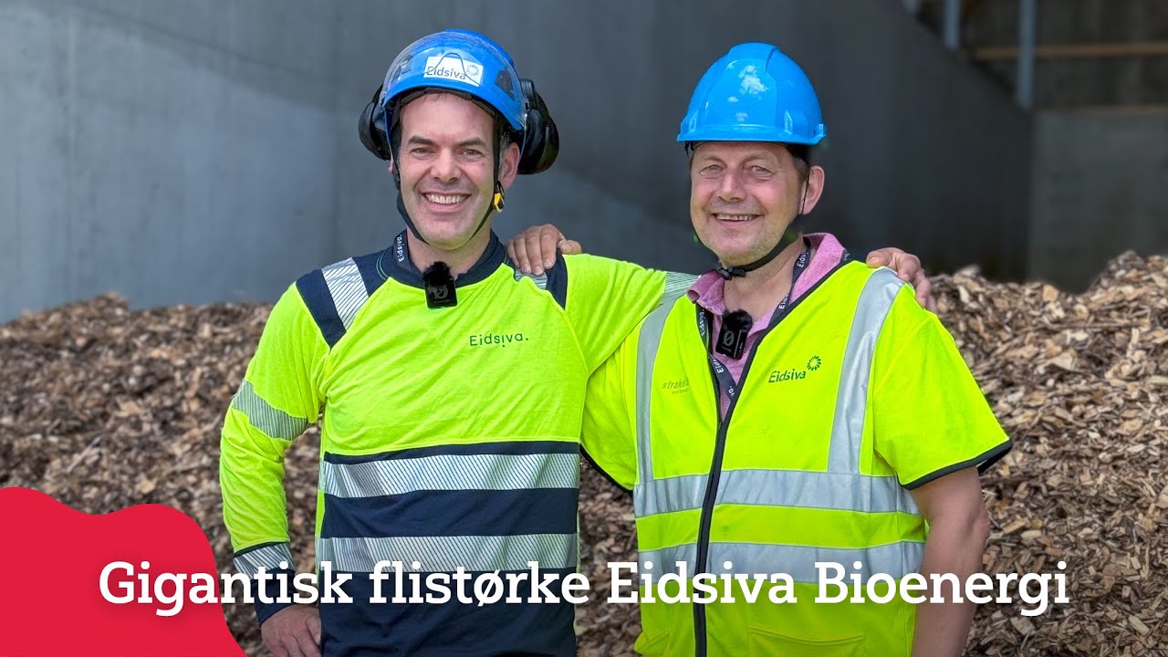 Eidsiva Bioenergi sin gigantiske flistørke for grønnere energiproduksjon