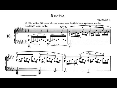 Mendelssohn - Song without Words, Op. 38, No. 6 in Ab Major, "Duetto"