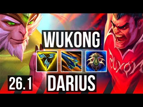 WUKONG vs DARIUS (TOP) | EUW Master | 26.1