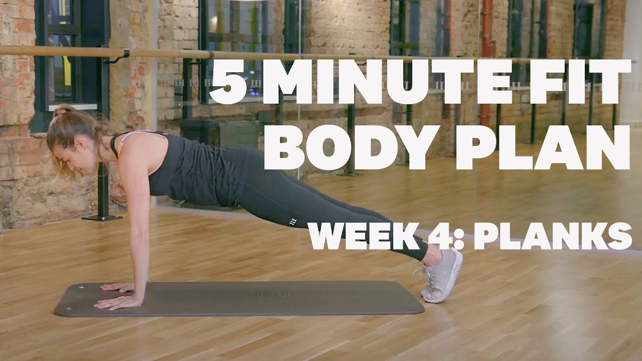 5 minute Fit Body Plan Fitness Challenge: Week 4, Planks thumnail