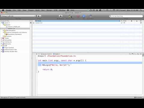 Objective-C on the Mac L2 - Xcode's Default Program