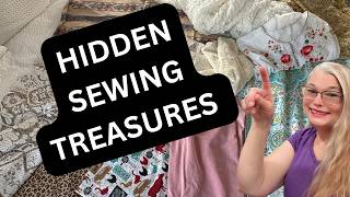 Top Secret Fabric Savings Hidden in Plain Sight! #Sewing, #Fabric, #Thrifting