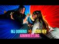 Ziva Fey Vs MJ Domino Arm Wrestling Match