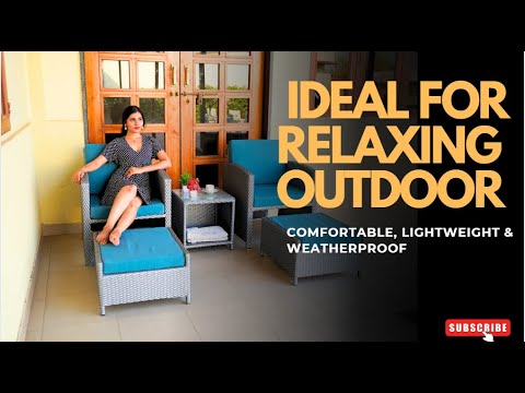 Seating, Storage & Style in One Set#patiofurniture #gardenfurniture #devokooutdoorfurniture