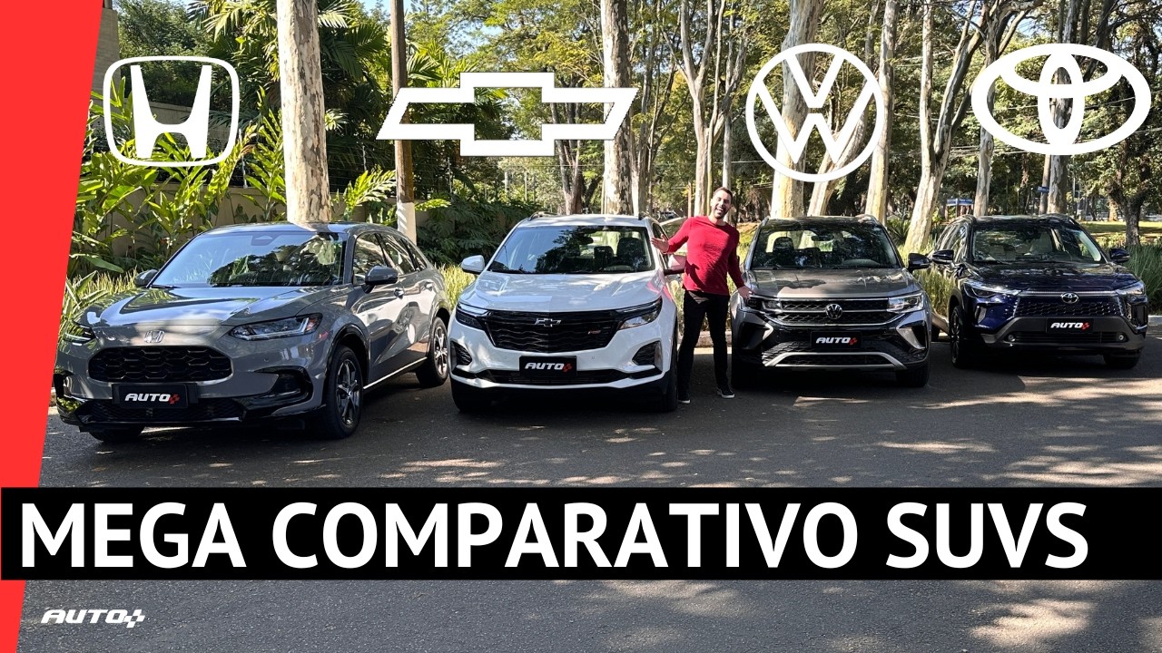 MEGA COMPARATIVO: Corolla Cross x Taos x ZR-V x Equinox: qual o melhor rival do Compass?