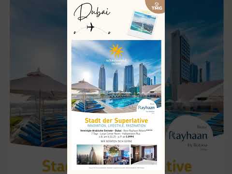 ✨ Willkommen im Orient ✨Im Dubai Hotel Rose Rayhaan Rotana. #travel #beach #dubai #reisen #urlaub