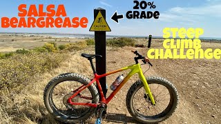 Salsa Beargrease 2021 | Steep 20% Fat Bike Climb Challenge! | How does it perform?