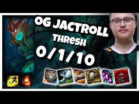 OG Jactroll Thresh SUPPORT (0/1/10) vs Janna Gameplay Replay - Patch 10.22