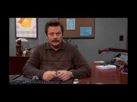 Ron Swanson Automatic Closing Door