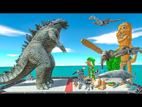 GODZILLA vs Brainrot Italian Animals - Battles Workshop Unit Animal Revolt Battle Simulator