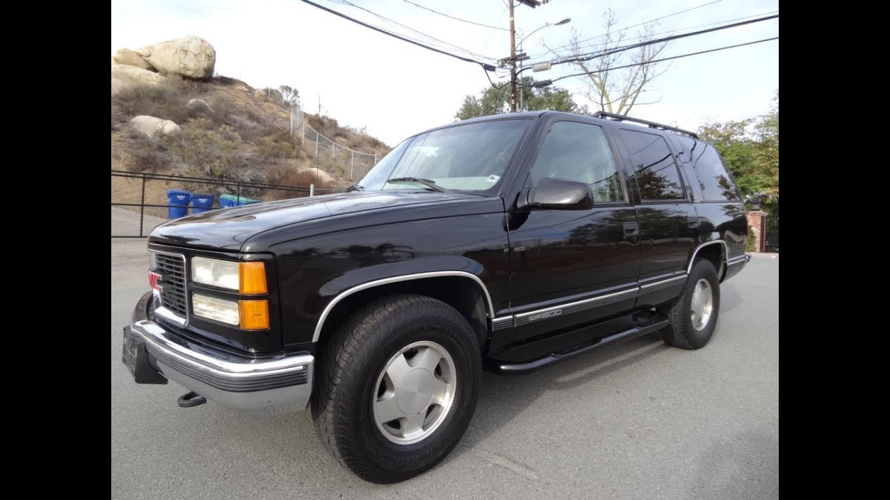 1999 GMC Yukon SLT SUV 4x4 Tahoe 350 V8 Full Review ...