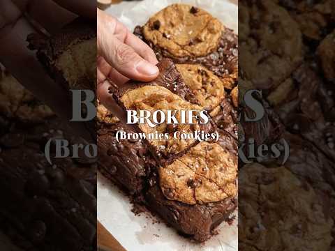 Brownies Cookies🍪 a really delicious combination! #cookiesrecipe #breads #browniesrecipe #cookies