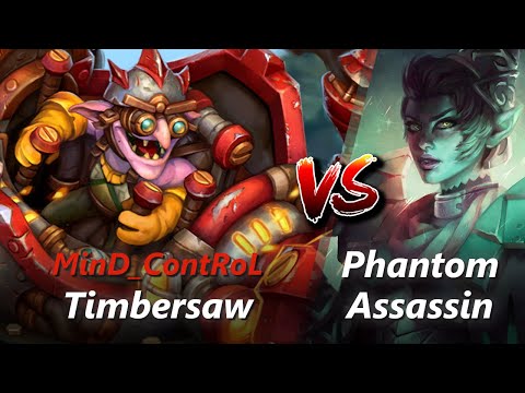 How to Timbersaw offlane vs Phantom Assassin/Snapfire (feat. MinD_ContRoL) | First 10 minutes
