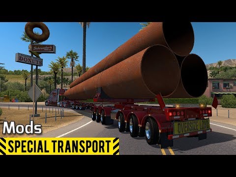 ATS v1.32 I Mod ▶️ Oversize Owned Dolly Trailer