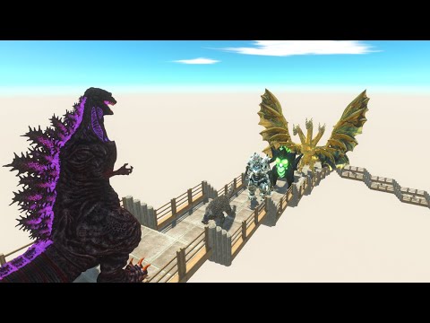 Shin Godzilla vs Ghidorah Death Fall - Animal Revolt Battle Simulator