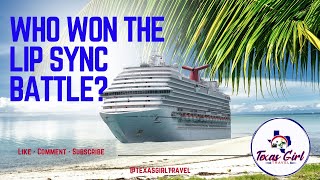 Carnival Dream Cruise Lip Sync Battle    Dance Off Winner Revealed