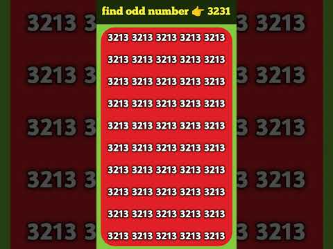 find number 👉 3231 #puzzle #mathpuzzle #iqtest #mathstricks #bestway214 #brainteaser #findoddoneout