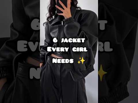 6 jacket every girl needs 🤩 #popular #fashion #fyp #aesthetic #jacket #shorts #trending #bts
