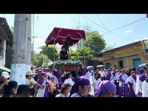 Viacrusis de los encuentros en San Antonio del Monte, Sonsonate. 