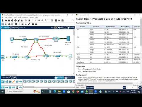 2.5.3 Packet Tracer - Propagate a Default Route in OSPFv2