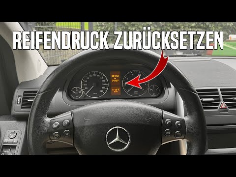 Mercedes A-Class & B-Class tire pressure reset | Tire pressure monitoring