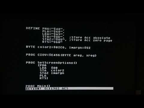 Action! Programming for the Atari 8-bit Computer - Part 7 - Machine Language in Action!
