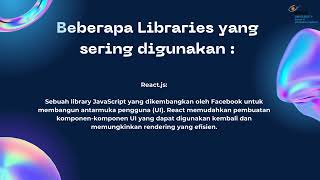 Get To Know Framework & Libraries Pada Web Development