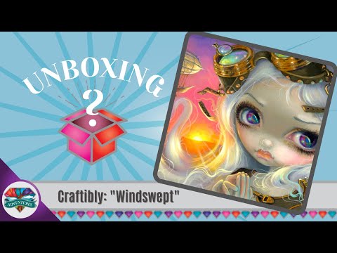 Unboxing "Windswept" from Craftibly - artist Jasmine Becket-Griffith 💎 diamond painting 💎