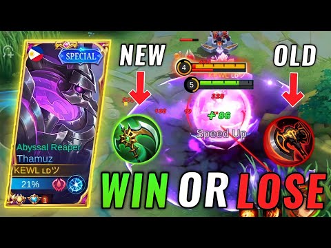 MY LAST MATCH USING OLD THAMUZ IN RANK (WIN OR LOSE!!) | TOP GLOBAL THAMUZ - MLBB