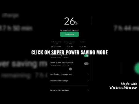 SUPER POWER SAVING MODE ON