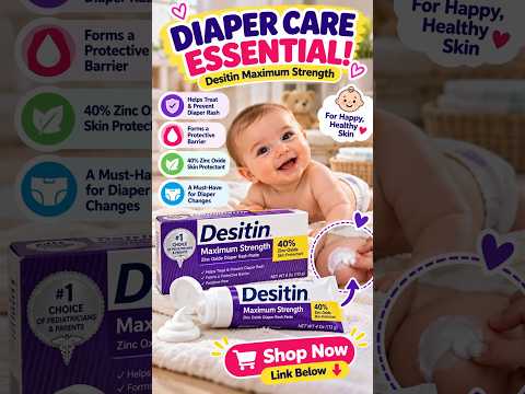 Desitin Maximum Strength Diaper Rash Paste 👶 | Baby Care Essentials #Shorts