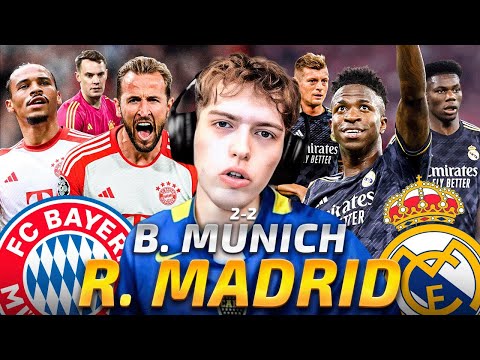 DAVOO XENEIZE REACCIONA A BAYERN MUNICH 2 REAL MADRID 2 (2024) - CHAMPIONS LEAGUE